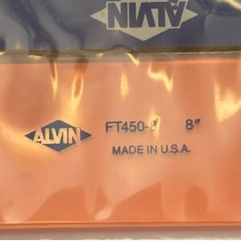 Alvin Vintage New Alvin FT450 8" Florescent Ink Edge Triangle 45/90 Degrees