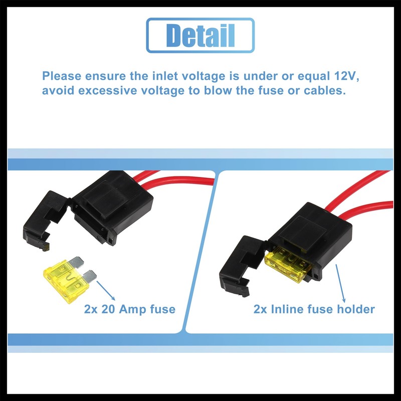 Hihaha 2 Electric Fan Relay Kit with Temperature Switc 185