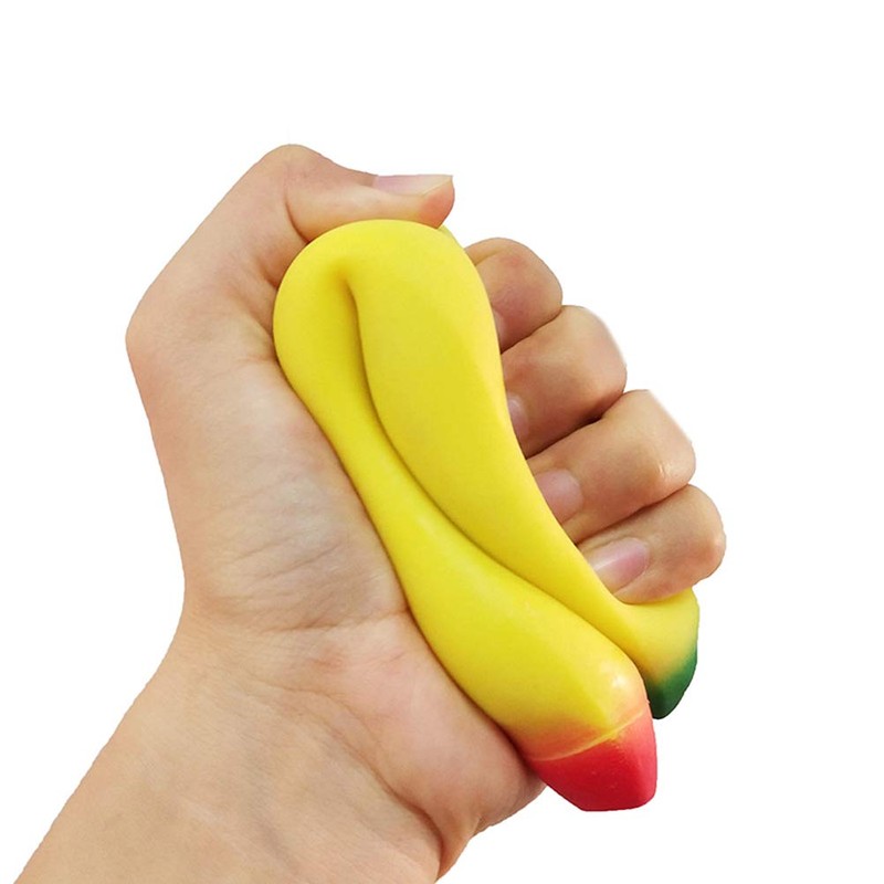 Dan&Dre Squeezing Banana Fruits Toy Stretchy Banana Toy Relieve Stress