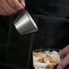 Lobamop 2er-Pack 90 Ml Espresso-Messbecher Edelstahl-Ausgießbecher mit für Kaffee-Espresso