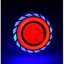 Yuqing Lupa Led Faro Ojo De Angel Y Demonio Motos Auto Tipo Turbina