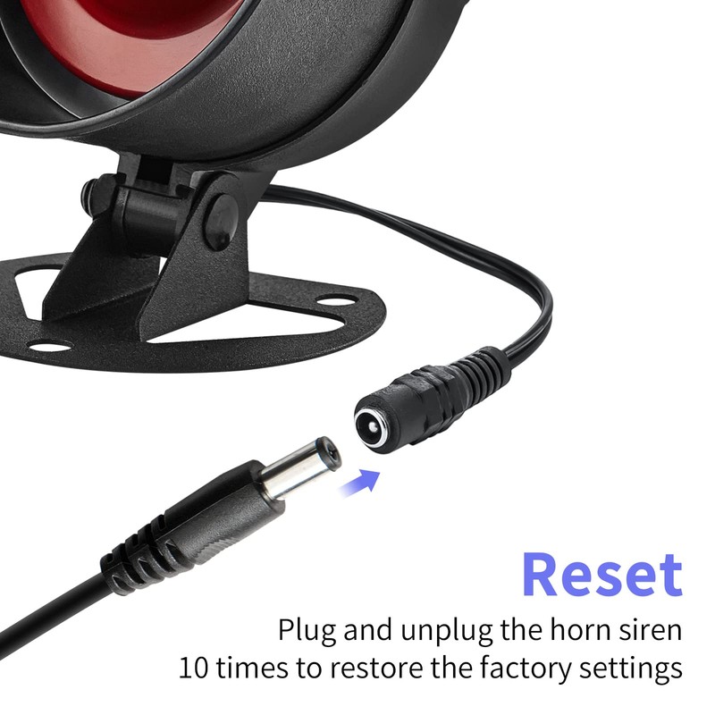 Alarm System Security 9-Piece Set with 115 dB Siren, Motion