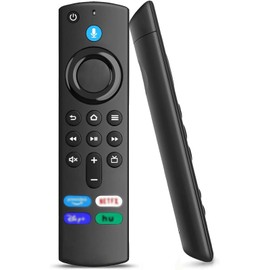 Ersatz-Sprachfernbedienung (3rd GEN), Bluetooth Ersatz Fernbedienung Passend für Fire Smart-TVs Stick 2nd Gen & 3rd Gen, Fit für Smart TV Cube 1st Gen & 2nd Gen