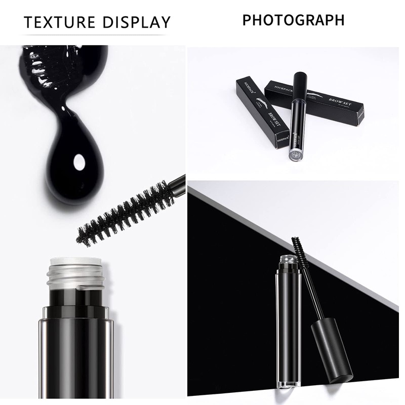 DAGEDA Clear Eyebrow Setting Gel, Clear and Black Brow Fix