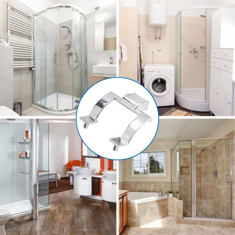 INCREWAY Towel Bar Brackets Set, Shower Door Zinc Alloy Handle