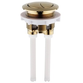 Taps2Traps® Brushed Brass Universal Toilet Dual Flush Button Fit 38mm Cistern Hole