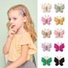 Wistamik Pack of 2 hair bows girls. Kids’Fashionable Artificial Butterfly