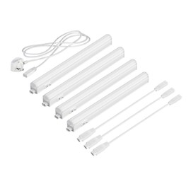 Parlat LED Under-Cabinet luminaires Rigel, Each 31.3cm, 40cm Cable, Each 445lm, White, Set of 4, BS