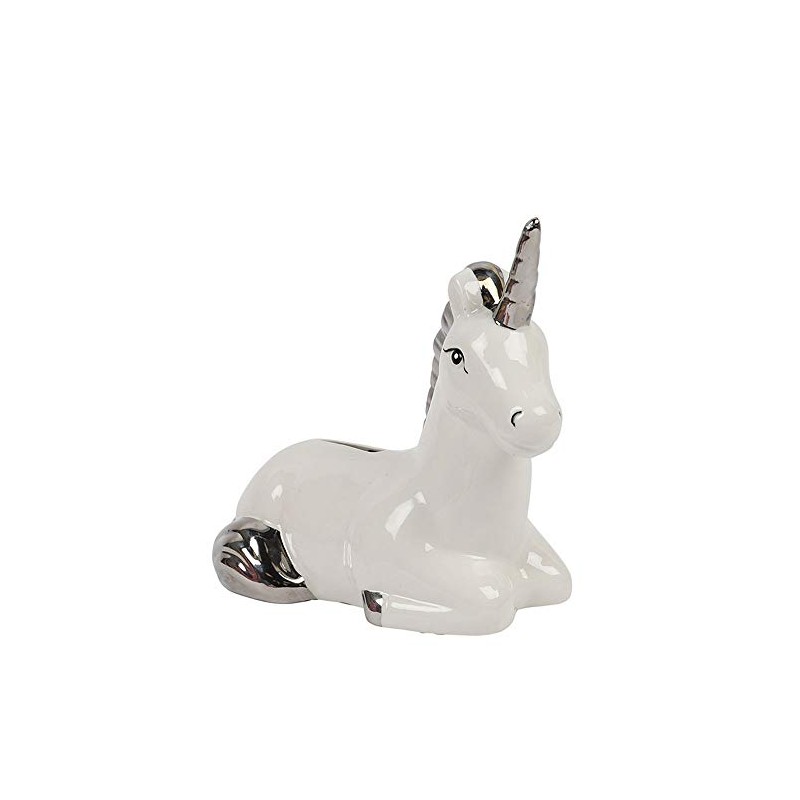 Paperchase Unicorn silver plated money box