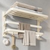 VOLDRA Towel Racks for Bathroom, 24-Inch Towel Shelf with 2