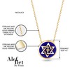 Cross with Jewish Star of David Necklace for Women in