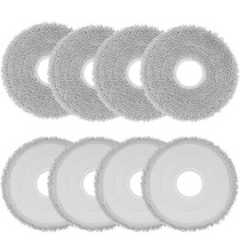 Mop Pads Replacement for Dreame L10 Ultra/ L10S Pro/ L10S Ultra/ L10S Pro Ultra Heat/ L10 Prime/ L20 L30 L40 L50 Ultra/ X30 X40 X50 Ultra & ECOVACS T3OS/T50 series & Mova P10/P50 Robot Vacuum - 8Pack