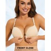 Upushall Padded Push Up Bras for Women Front Closure Racerback
