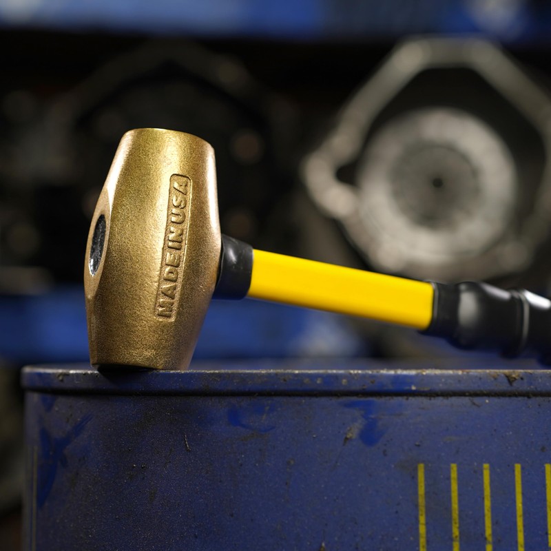 ABC HAMMERS Brass Hammer - 3 lb. USA Made Non-Sparking