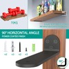 WELDUN WELDUN 4 Pack Metal Shelf Brackets 10 cm, Heavy