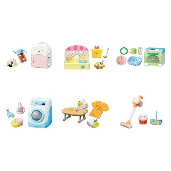 REMENT Sumikko Gurashi Home Sumi, Sumikko Appliances, Box Product, 6 Types, 6 Pieces
