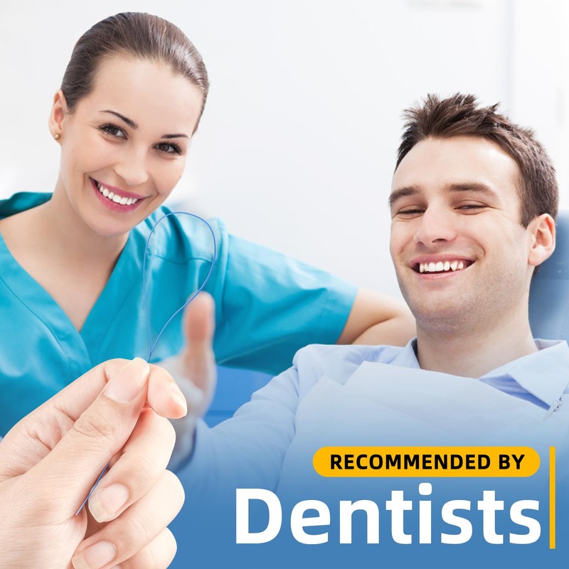 Houselog Dental Floss Threader, Deep Clean Floss for Braces, Bridges,