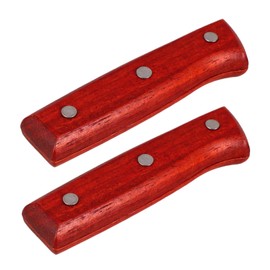 Operitacx 2 Sets Werkzeuggriff Zubehör Kochmesser Restaurant Küchenmesser Kochmesser Für Männer Kochwerkzeuge DIY Messergriff Ersatzmessergriff Küchenmesserhalter Braunes Holz