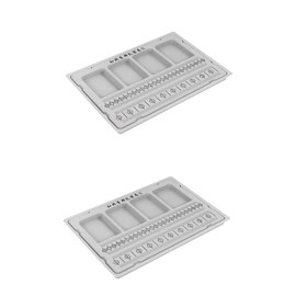LIFKOME 2pcs Beading Board Tray for Jewelry Making Multi-functional Bead Design Board for Bracelets and Necklaces Easy to Clean Jewelry Crafting Tool