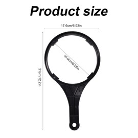 Lyreh Durable Water Filter Wrench for Big Blue Style Filter Housings, 6.26in Inner Diameter Anti-Aging Opener Wrench for Whole House Water Filters Systems Using 4.5"x 10" or 4.5"x 20" Cartridges