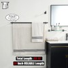 JQK Double Bath Towel Bar, Oil Rubbed Bronze 33 Inch