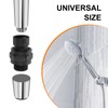 sourcing map 2 Pcs Shower Head Swivel Adapter Solid Brass