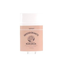 Gerfer Desodorante Orgánico Natural Unisex 60 g | Libre de Químicos, Sin Aluminio | No Mancha la Ropa ni la Piel | Diferentes Aromas (NARANJA)
