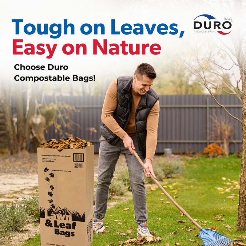 Duro 50# Large 30 Gallon Lawn and Leaf Bags, 2-Ply