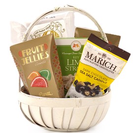 Gift Basket Village - The Ultimate Florida Beach Themed Gift Basket: Gourmet Nuts, Candies, Sweet Straws, & Chocolate Nuts, Perfect for Any Occasion - Handcrafted in the USA