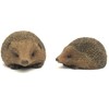 UKMGifts Set of 2 Hedgehog resin garden or indoor ornaments