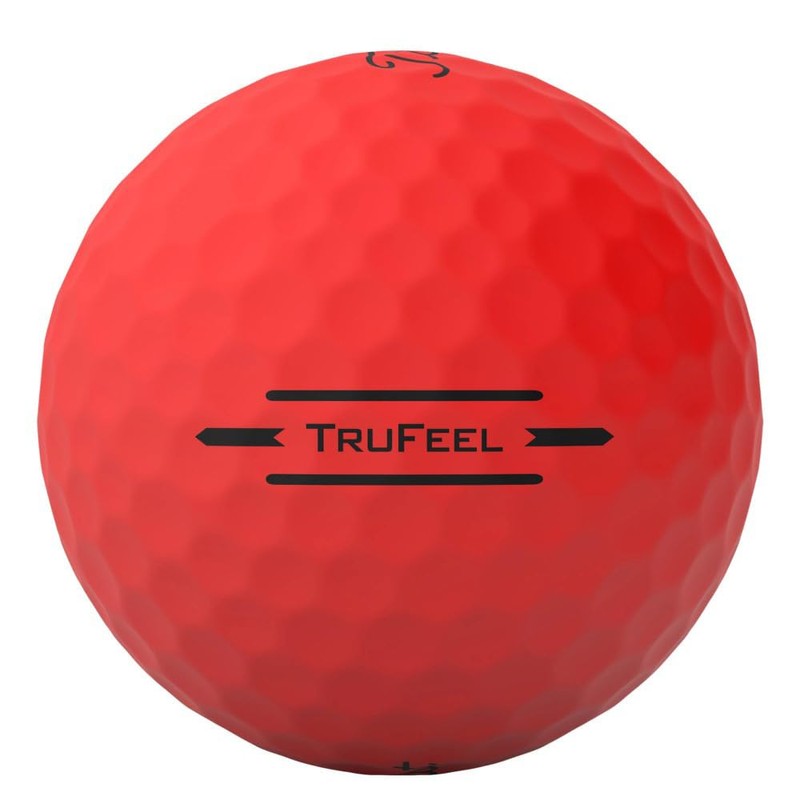TITLEIST 24 TRUFEEL DZ Unisex Matte Red Golf Ball