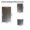 Welding Practice Kit Coupons 32 Piece Set 11 Gauge Mild