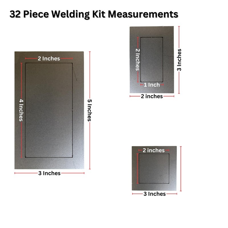 Welding Practice Kit Coupons 32 Piece Set 11 Gauge Mild