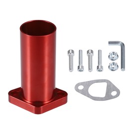uxcell Intake Pipe Inlet Manifold for PWK24 Carburetor Engine Mini Bike Go Kart Universal Racing Intake Pipe, 1 Set, Red