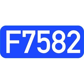 Ordination Number for Car Rental Car Number According to BOKraft § 27 - Concession Number (Blue/White 18 x 7 cm, Sticker Interior Mounting (Sticks on the Number Side))