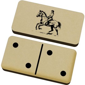 Azeeda 'Horseback Riding Woman' Domino Set & Box (DM00042045)