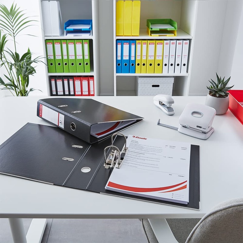 Esselte A4 Lever Arch File, Green, 52mm Spine, Plastic, Vivida