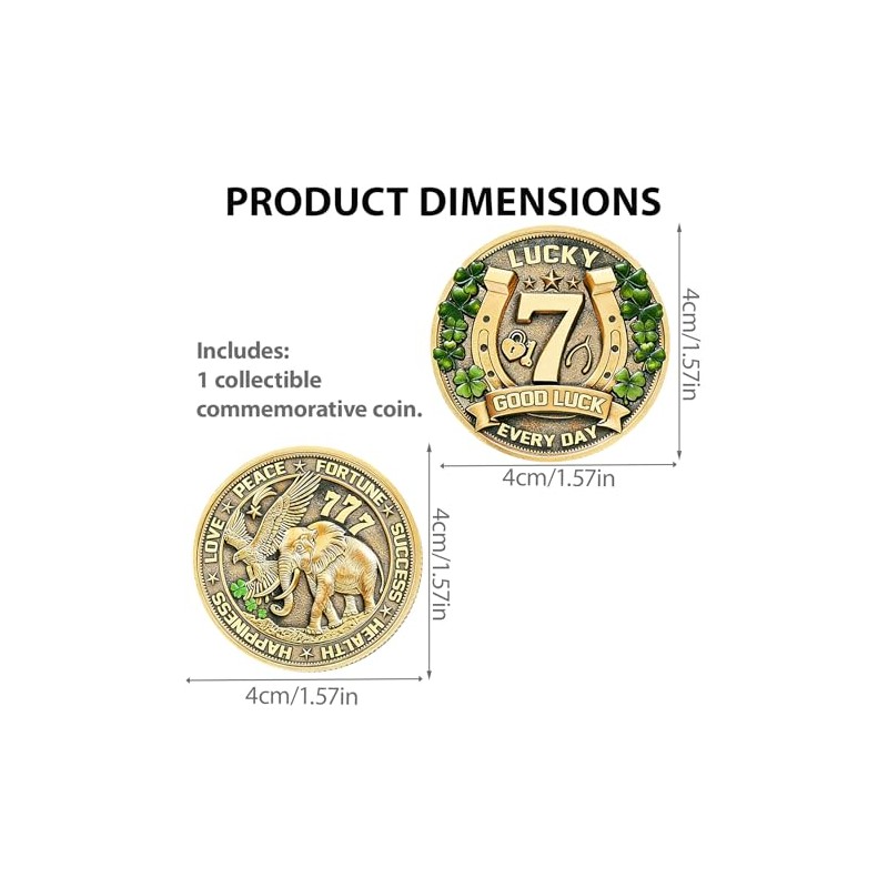 Lucky Charms Good Luck Charms Coin for Lottery Scratcher, Lucky