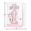 Creative Converting 340137 Barn Animals 1st Birthday Pink Invitation Card