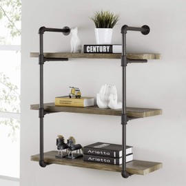 1/2" Black Painted Tee & Elbow, 20 Pack Threaded Cast Iron Pipe Elbow/Tee for Steampunk Vintage DIY Pipe Decor Project/Furniture/Shelving Decoration (20, Black Painted 1/2 Inch(10 Elbows, 10 Tees))