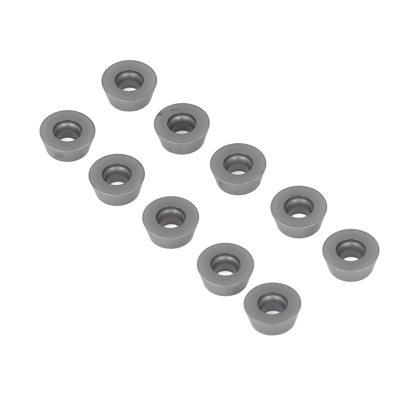 10PCS Black Coating Carbide Inserts Round CNC Turning Milling Inserts