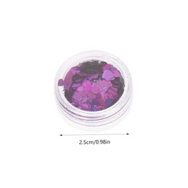 Ipetboom 12 Boxes Heart Shaped Nail Art Sequins Glitter Nail Pearls for DIY Beauty