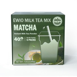 Milk Tea Mix Matcha Flavor Instant Milk Tea Powder 40g x5 Packs