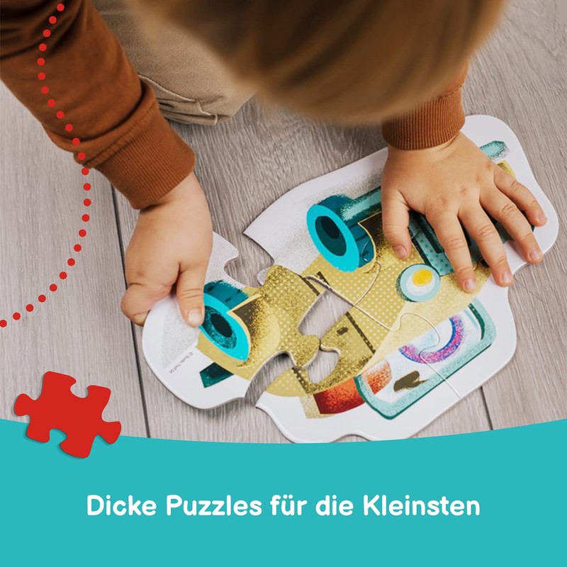 Trefl 36075 Transport Vehicles 2 Pieces, 4 Sets, Baby Classic,