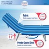 Rio Beach Portable Lay Flat Folding Backpack Beach Lounge Chair