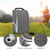 Golf Shoe Bag Wear Resistant PU Leather Portable Sports Travel