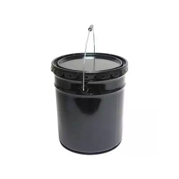 Zoro Select Oh5-26/C24e-B Pail, Open Head, Round, 5 Gal, Steel,