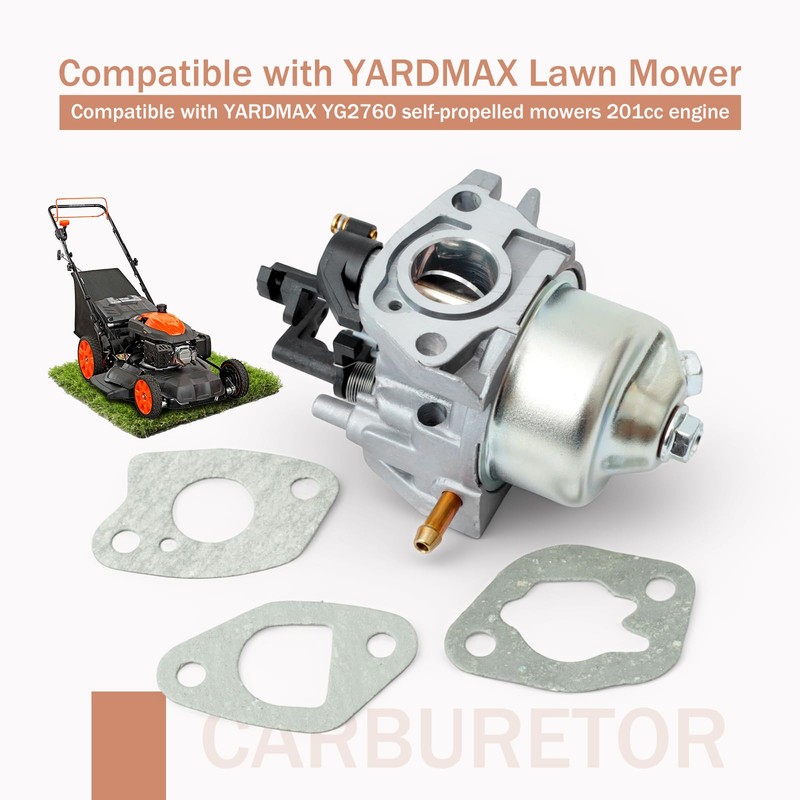 VAINELY Huayi Carburetor Compatible with YARDMAX YG2760 Self-propelled Lawn Mower