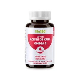 Life180 Omega 3 Aceite de Krill con Astaxantina, 60 Softgels | Suplemento Alimenticio con DHA y EPA para el Soporte Cardiovascular, Sin Sabor