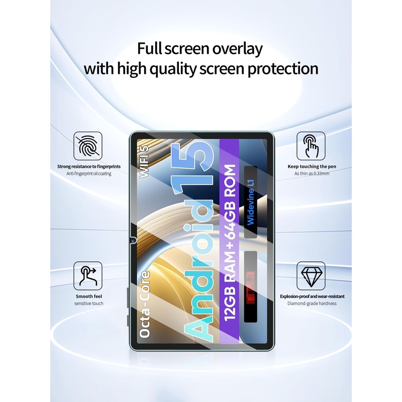 Screen Protector for aiprotablet A30T Android 15 Tablet, 10 inch